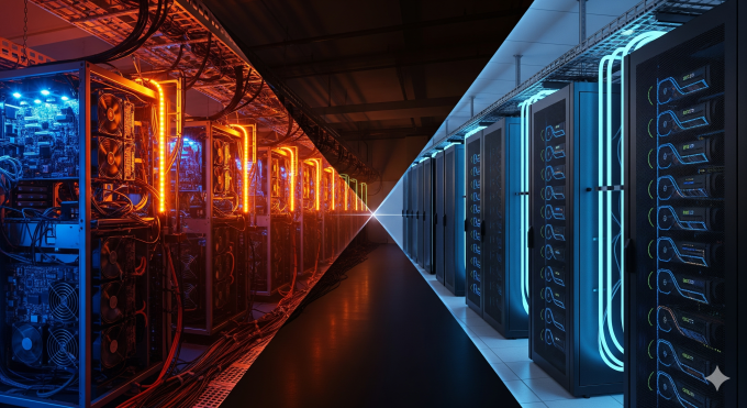 Bitcoin mining rigs transitioning into AI-powered GPU data centers