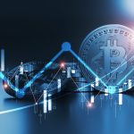 Bitcoin coins with a rising financial chart overlaid, representing the recent price rally that has stalled below the $112,000 level after weak jobs data failed to ignite further momentum.